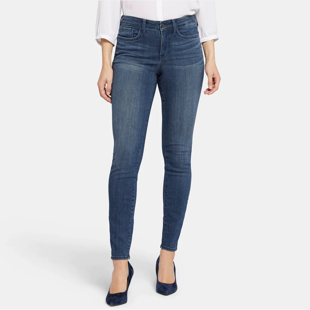 NYJD Ami Skinny High Rise Jeans with Ankle Slit - Size 4 - NWT